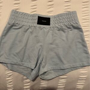 TALENTLESS Women's Athletic Shorts in Soft Blue